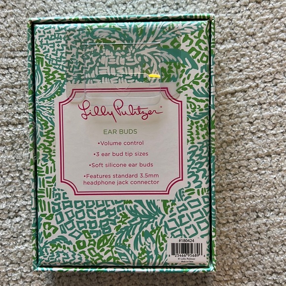 Earbuds with Volume Control in Big Flirt by Lilly Pulitzer main image 1
